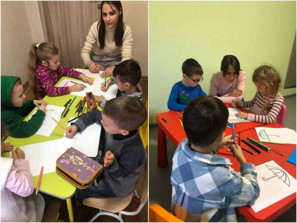 Щоб дати дітям почуття безпеки заняття проводить психолог проекту Аліса Лохмачова